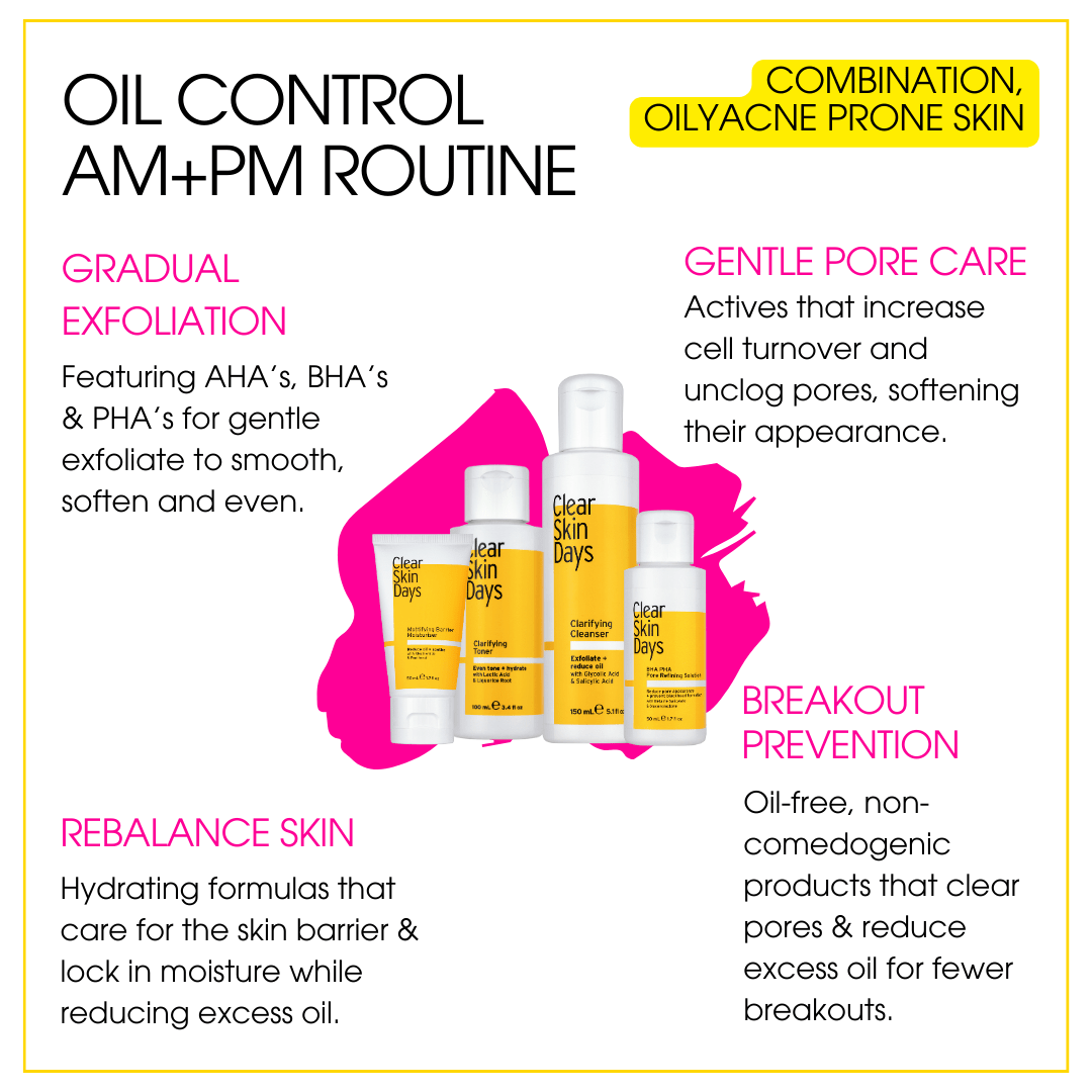 Oil Control AM+PM Routine Bundle - Clear Skin Days