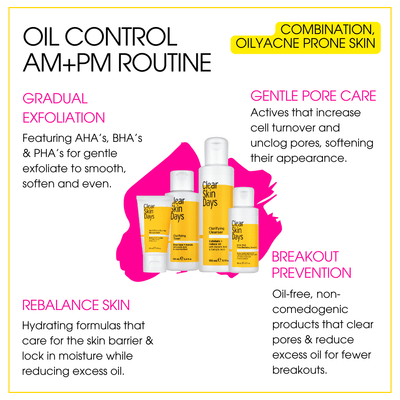 Oil Control AM+PM Routine Bundle - Clear Skin Days