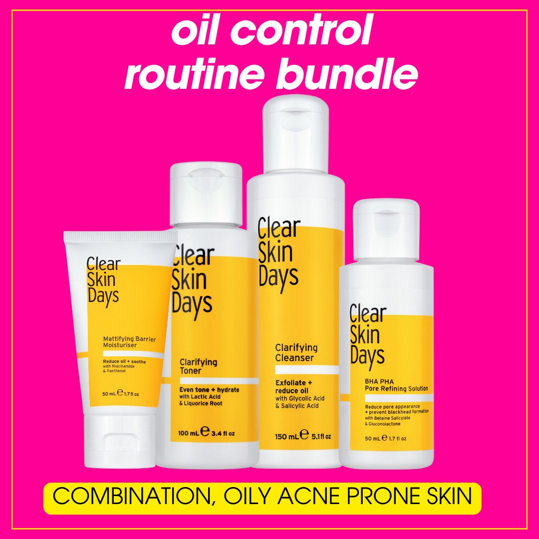 Oil Control AM+PM Routine Bundle - Clear Skin Days