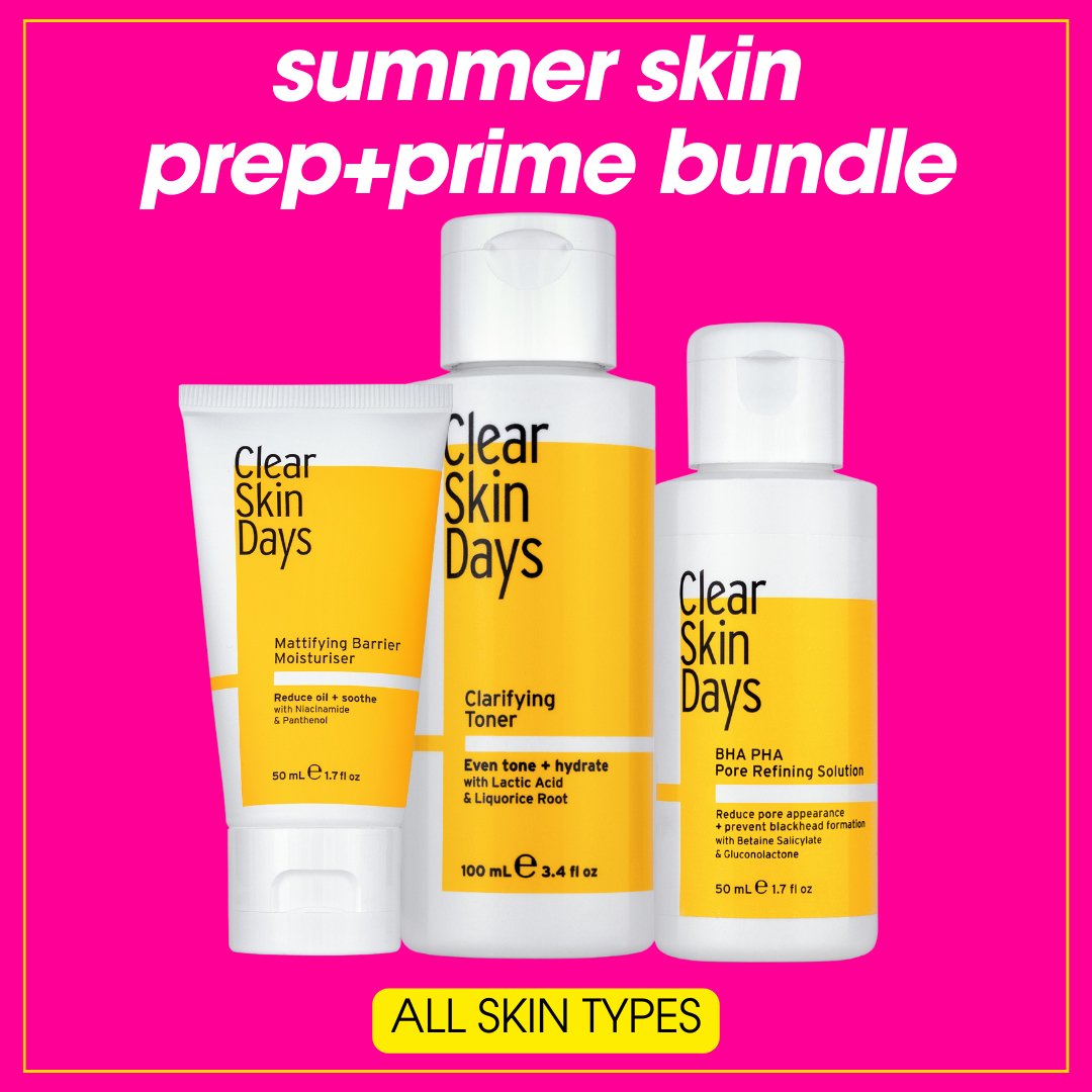 Summer Skin Prep + Prime Bundle - Clear Skin Days